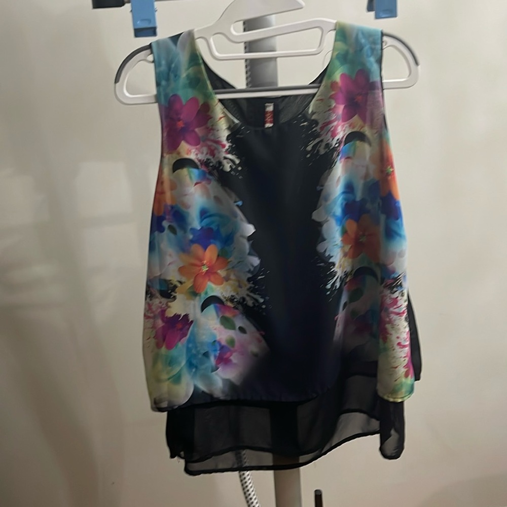 Layered floral top